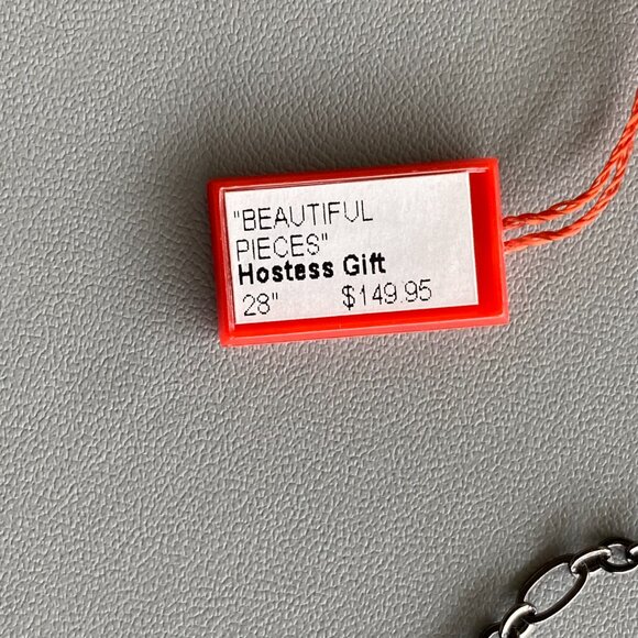 Butler FAC 29" Crystal Black & Clear Wheel Necklace - Picture 9 of 10